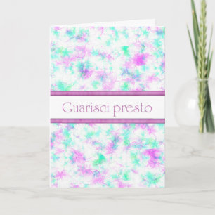 Italien Obtenez Bien Bientôt Quarisci Presto Carte