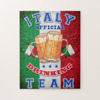 Italien Offizielles Trinkteam. Schönes Bier