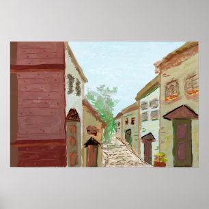 Italien-On-Gloss-Leinwand Poster