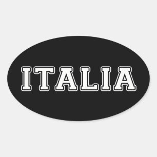 Italien Ovaler Aufkleber
