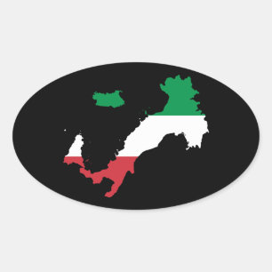 Italien Ovaler Aufkleber