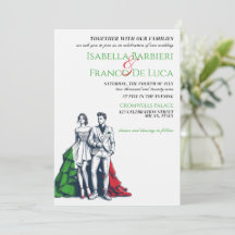 Italien Paare Einladung zur Hochzeit