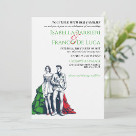 Italien Paare Einladung zur Hochzeit