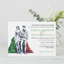 Italien Paare Einladung zur Hochzeit