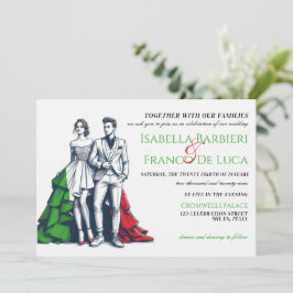 Italien Paare Einladung zur Hochzeit