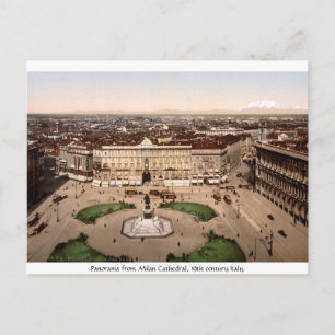 Italien - Panorama vom Mailänder Dom Postkarte