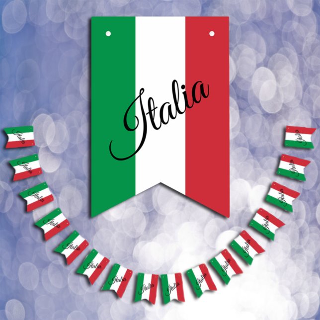 Italien Party Banner, italienische Flagge / Hochze (Von Creator hochgeladen)