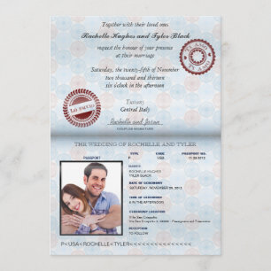 Italien-Pass-(übertragen) Hochzeits-Einladung II Einladung