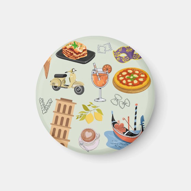Italien perfekter Urlaub Magnet (Vorne)