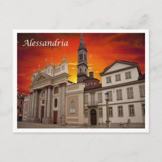Italien - Piemont - Alessandria - Domplatz Postkarte