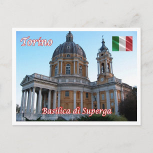 Italien - Piemont - Turin - Basilika der Superga - Postkarte