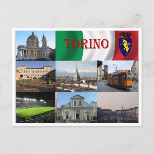 Italien - Piemont - Turin - Mosaik - Postkarte (Vorderseite)