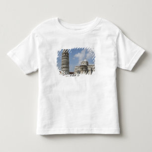 Italien, Pisa. Schiefer Turm von Pisa und Kleinkind T-shirt