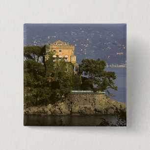 Italien, Portofino. Malerisches Leben an der Button