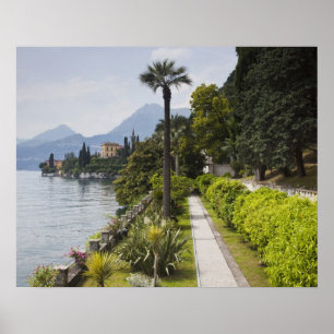 Italien, Provinz Lecco, Varenna. Villa Monastero, Poster