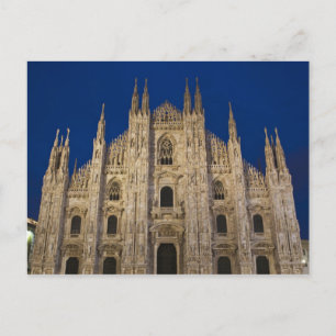 Italien, Provinz Mailand, Mailand. Mailänder Dom, Postkarte