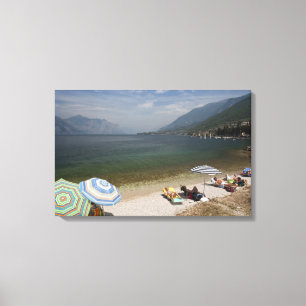 Italien, Provinz Verona, Brenzone. Gardasee Leinwanddruck