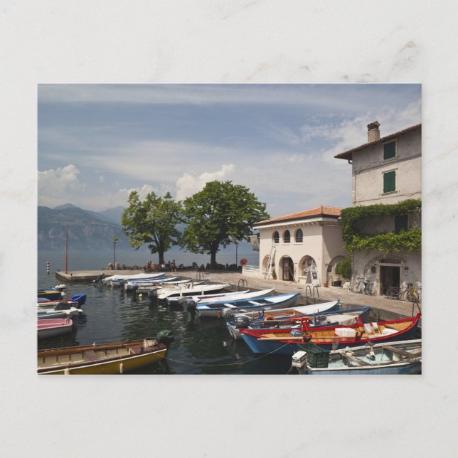 Italien, Provinz Verona, Malcesine. Cassone old Postkarte (Vorderseite)
