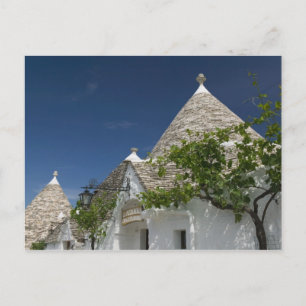 Italien, Puglia, Alberobello, Terra dei Trulli, 2 Postkarte