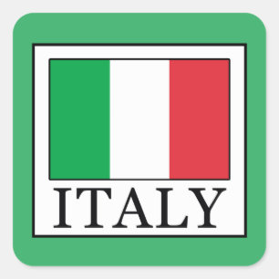 Italien Quadratischer Aufkleber