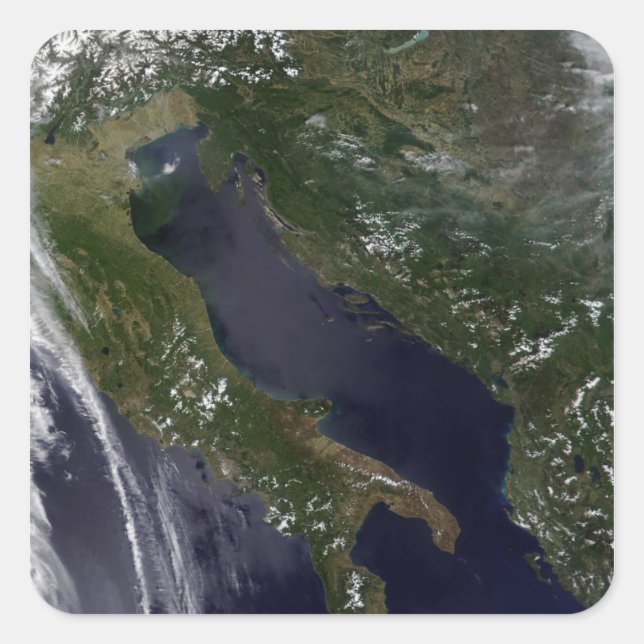 Italien Quadratischer Aufkleber (Vorderseite)