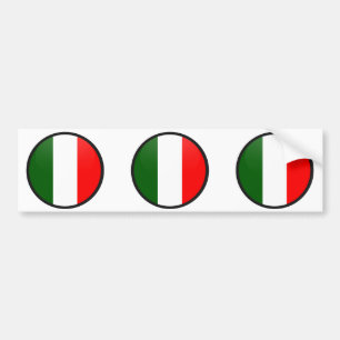 Italien-Qualität Flaggen-Kreis Autoaufkleber
