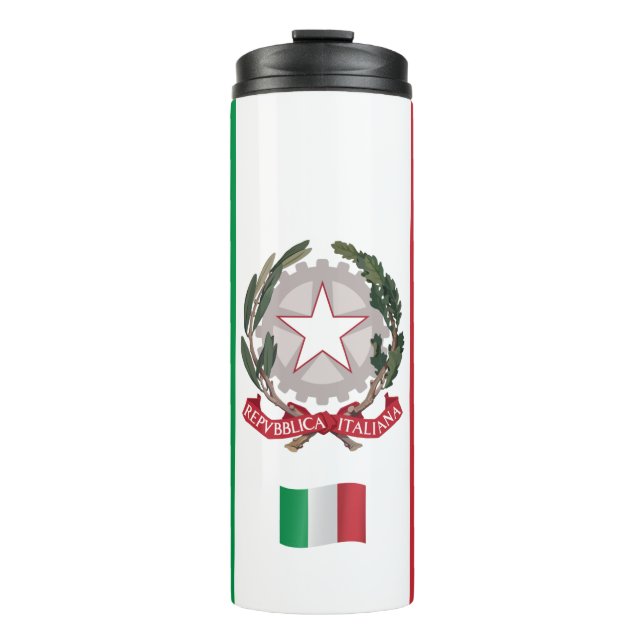 Italien Reisen Umarmung, patriotische italienische Thermosbecher (Vorderseite)