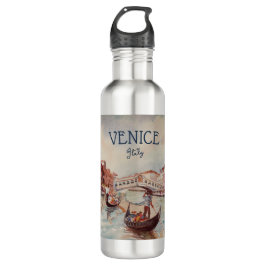 Italien Reisen - VENICE AquarellSouvenir Edelstahlflasche