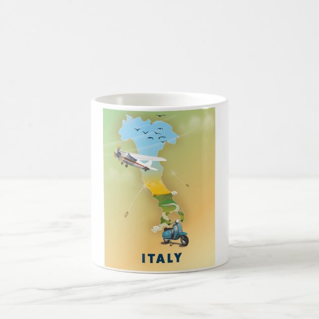 Italien Reiseplakat Kaffeetasse (Mittel)