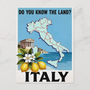Italien Reiseplakat Postkarte