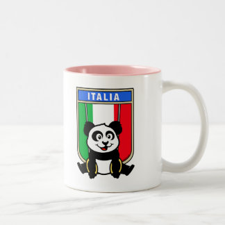 Italien Rennen Panda Zweifarbige Tasse