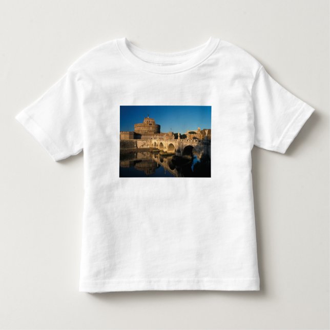 Italien, Rom, Castel Sant'Angelo und Fluss Kleinkind T-shirt (Vorderseite)