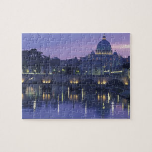 Italien, Rom Petersdom und Ponte Sant Angelo,