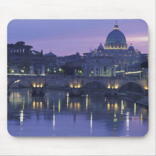 Italien, Rom St. Peter und Ponte Sant Angelo, Mousepad