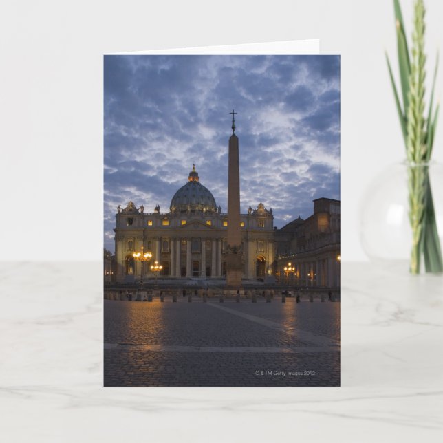 Italien, Rom, Vatikanstadt, Petersdom Karte (Vorderseite)