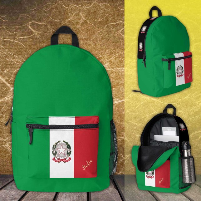 Italien, Rucksack, italienische Flagge, Italien /  Bedruckter Rucksack (Von Creator hochgeladen)