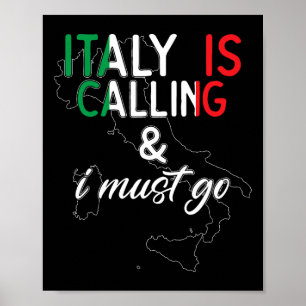Italien ruft und ich muss gehen I Jubiläum I Liebe Poster