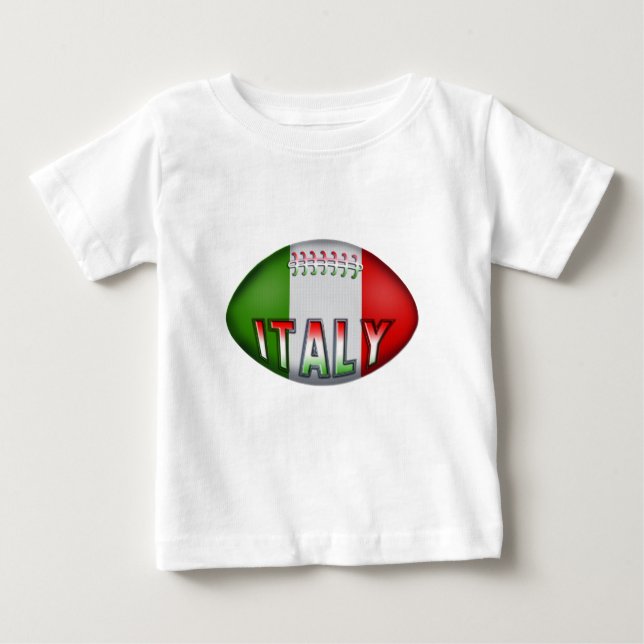 Italien-Rugbyball Baby T-shirt (Vorderseite)