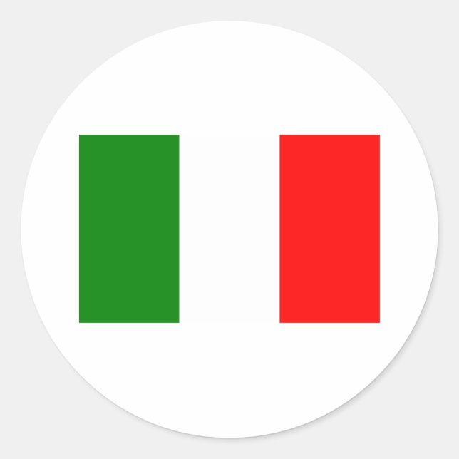 Italien Runder Aufkleber (Vorderseite)