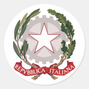 Italien, Runder Aufkleber