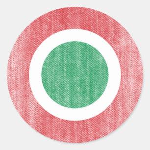 ITALIEN RUNDER AUFKLEBER