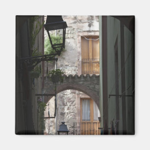 Italien, Sardinien, Bosa. Straßendetail. Magnet