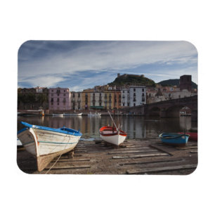 Italien, Sardinien, Bosa. Temo-Fluss und Ponte Magnet