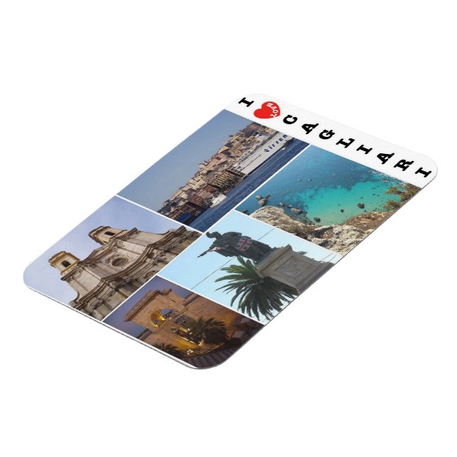 Italien - Sardinien - Cagliari - I Liebe Magnet (Linke Seite)