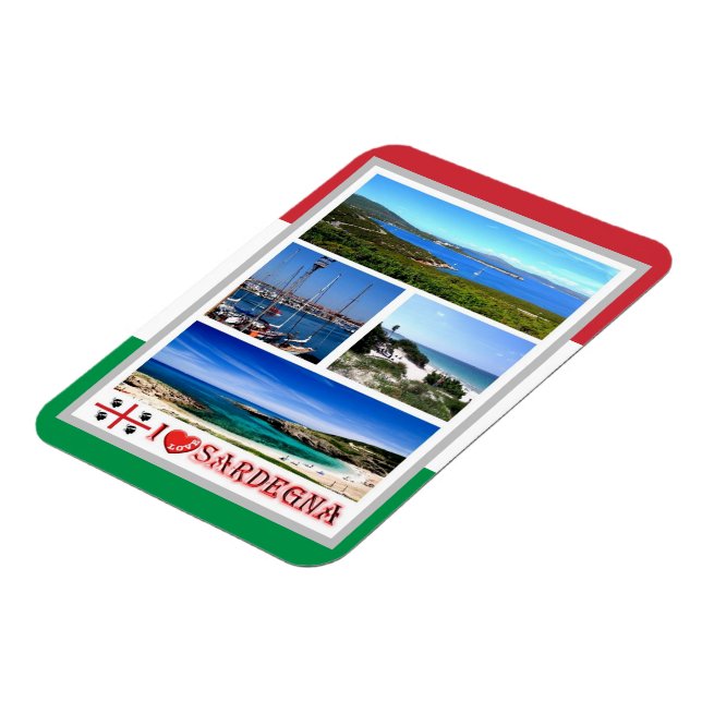 Italien - Sardinien - Mosaik - Magnet (Linke Seite)