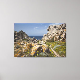 Italien, Sardinien, Santa Teresa Gallura. Capo 2 Leinwanddruck