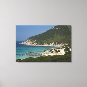 Italien, Sardinien, Solanas. Strand. Leinwanddruck
