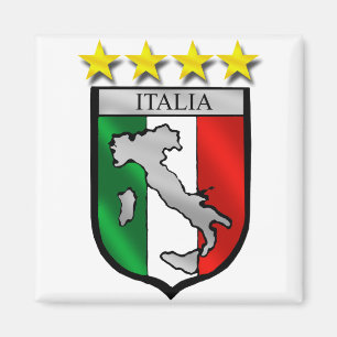 Italien-Schild Italien-Flaggenitalien-Karte Magnet