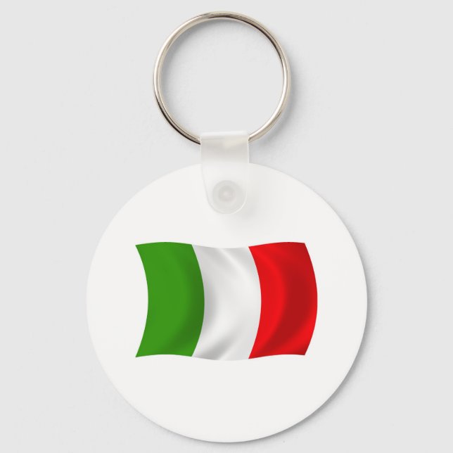 Italien Schlüsselanhänger für Flaggen (Vorderseite)