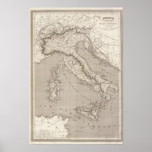 Italien-, Schweiz- und Tirol-Österreicherprovinzen Poster